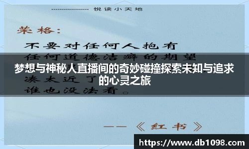 梦想与神秘人直播间的奇妙碰撞探索未知与追求的心灵之旅